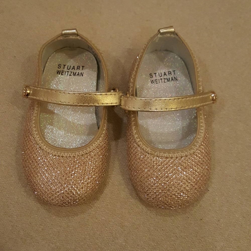 Gold Baby Girl Stuart Weitzman Shoes